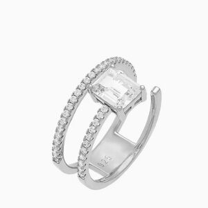 Adina Eden Half Wrap Pave Ring